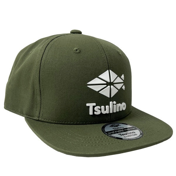 シリコンラバーフラットバイザーキャップ(カーキ)